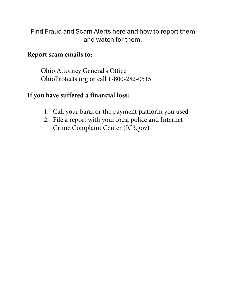 Fraud and Scam Alerts